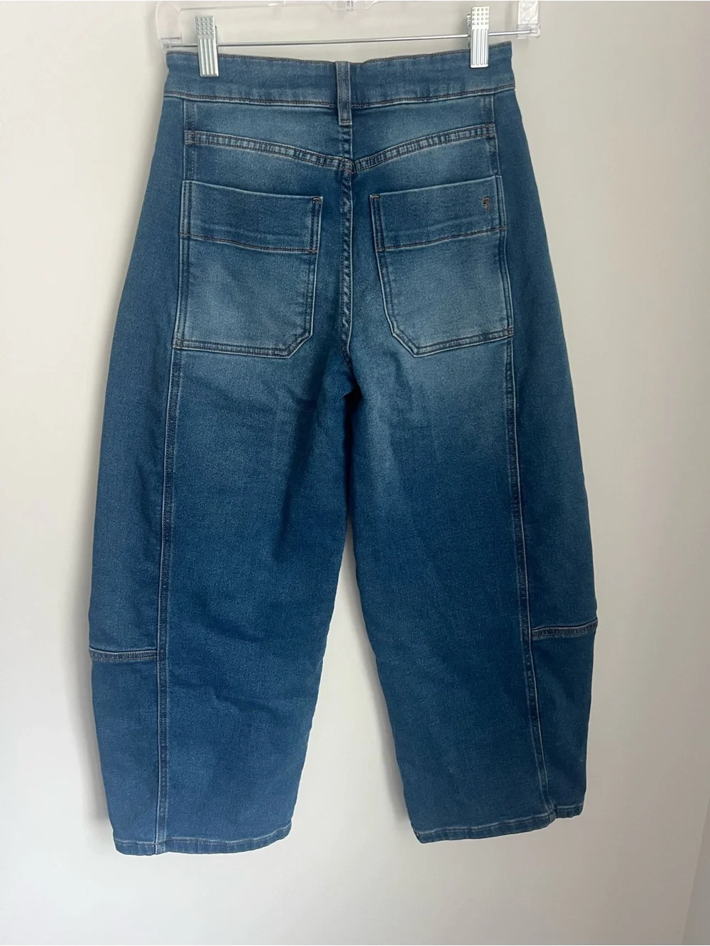 Anthropologie Pilcro Kenna Heritage Barrel Blue Jeans Women's 24